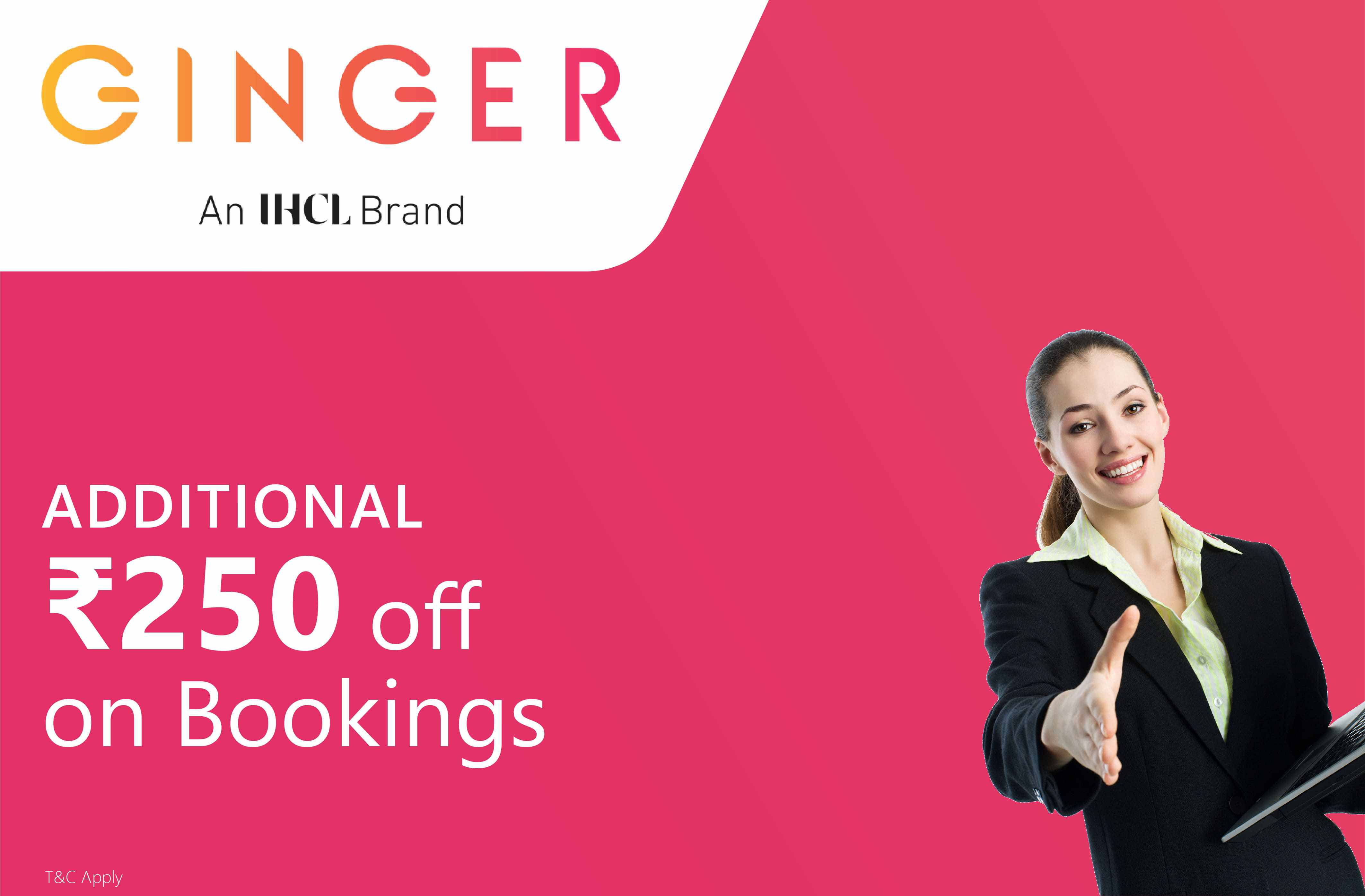 Additional Rs.250 off on Room Bookings – BizPrime