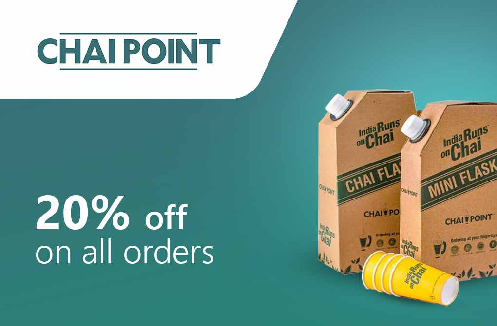 Get 20% off from Chai Point