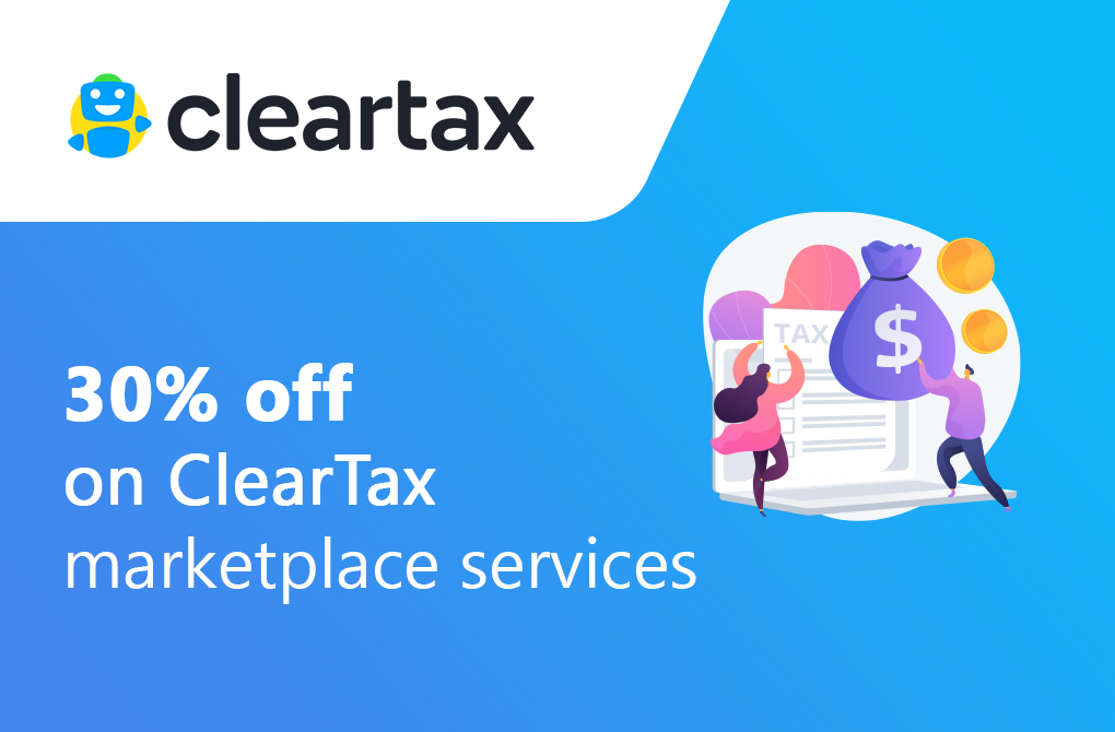 Get 30% off on ClearTax Marketplace Services