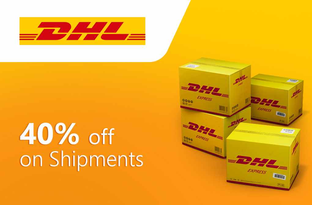 Get 40% off on International Shipments
