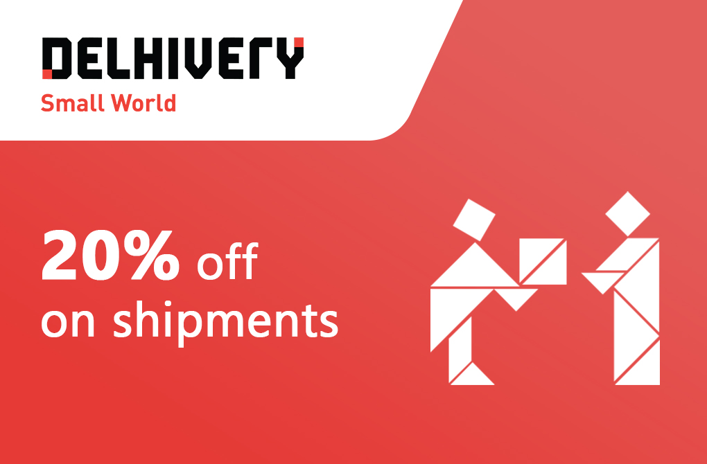 Get 20% off from Delhivery