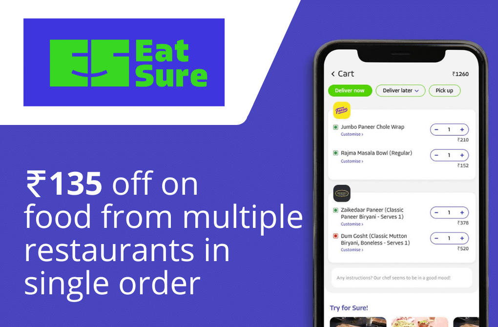 Flat Rs.135 off from Eatsure