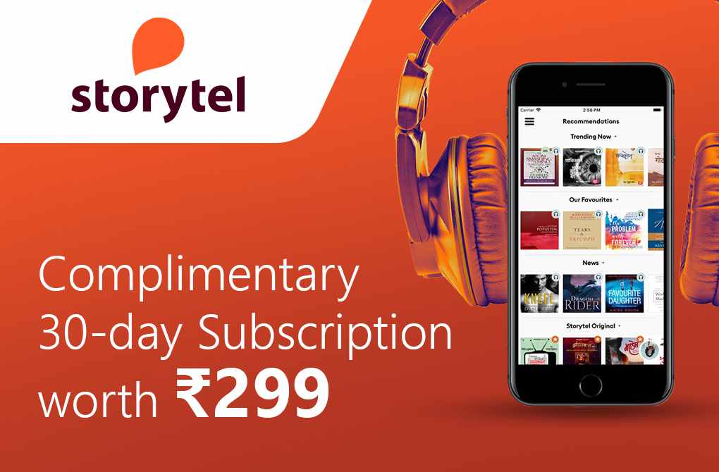 Get 1-month free subscription from Storytel