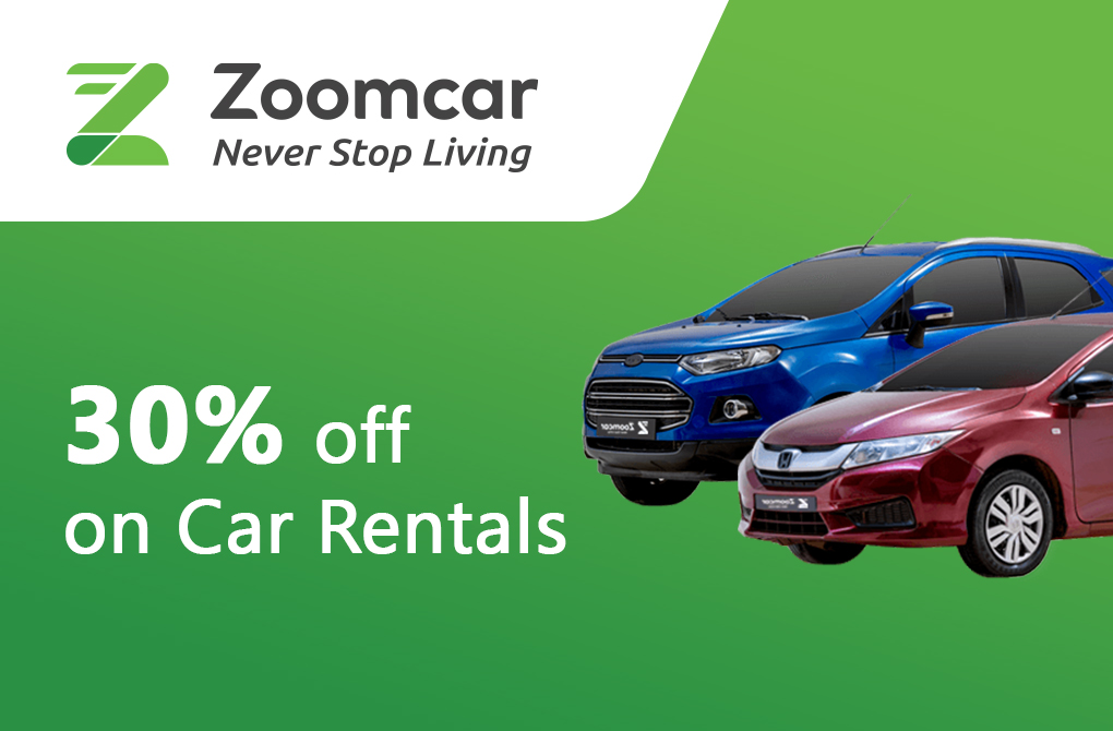 Up to 30% off from Zoomcar Rental
