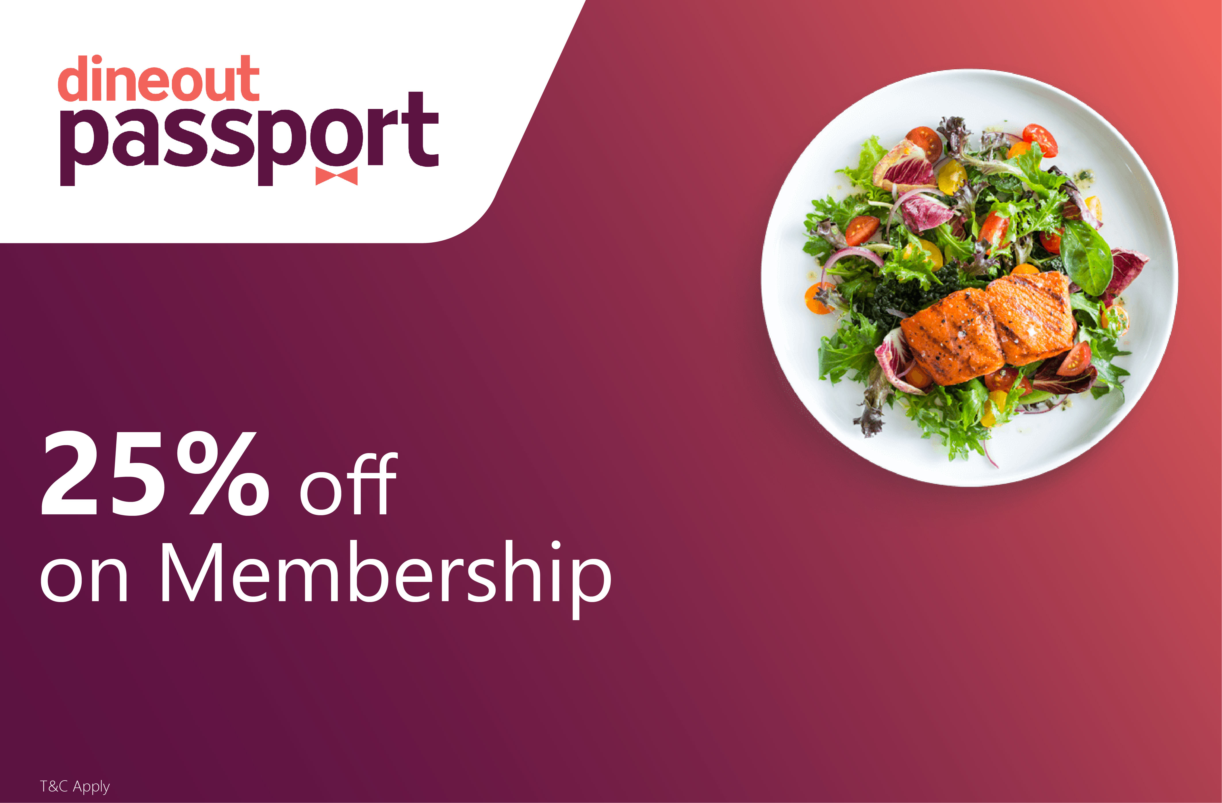 Get 25% off on Dineout Passport Membership