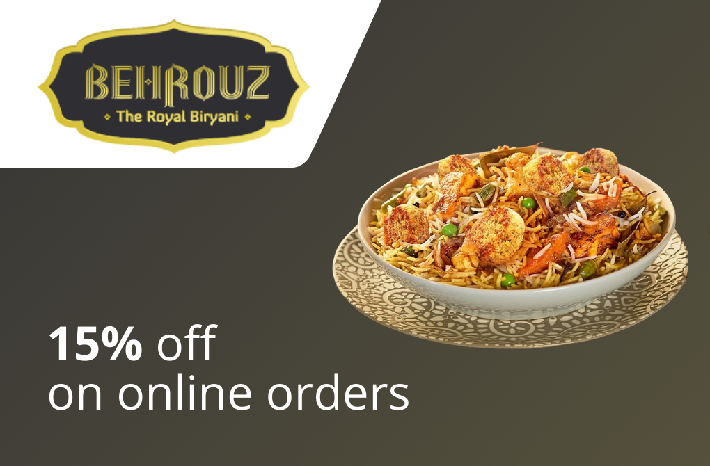 15% off from Behrouz