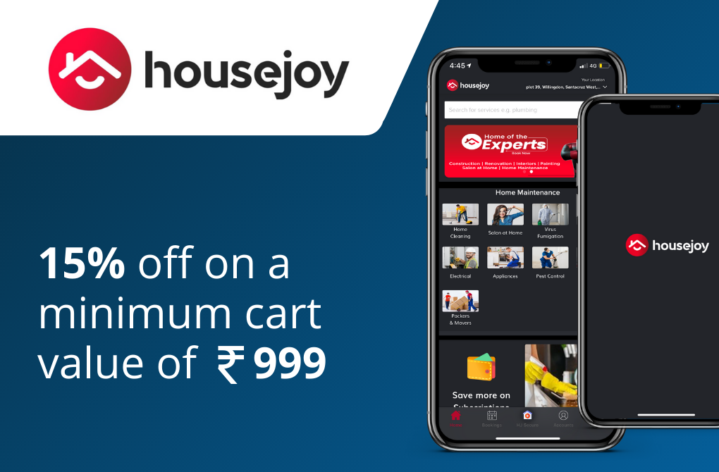 Get 15% off from Housejoy