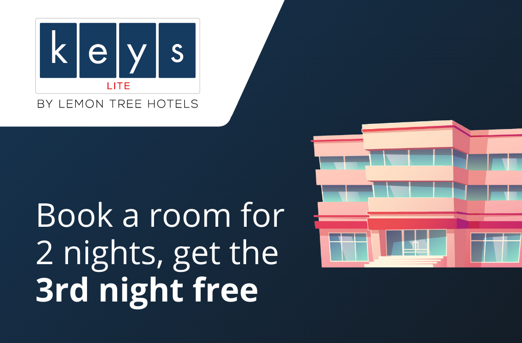 Get 1 night stay complimentary from Keys Lite