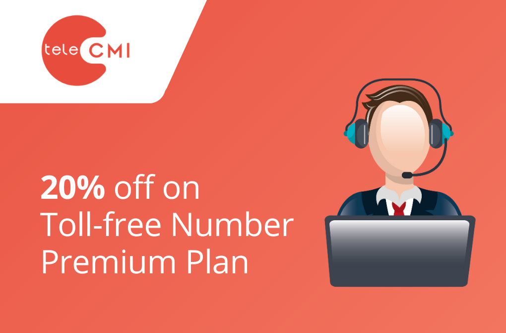 20% off on toll-free number Premium Plan