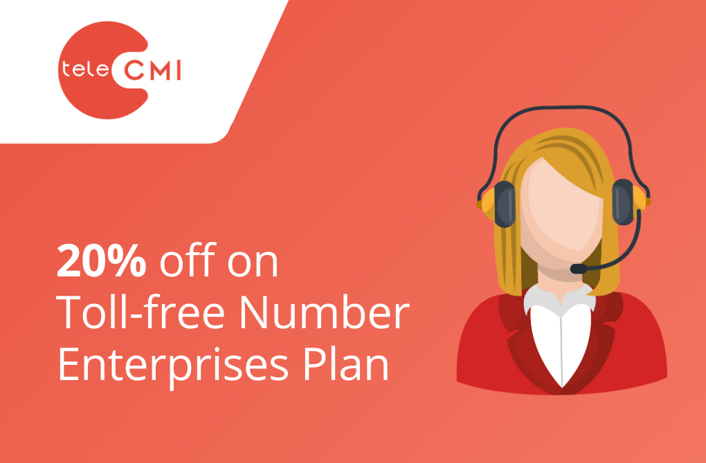 20% off on toll-free number Enterprises Plan