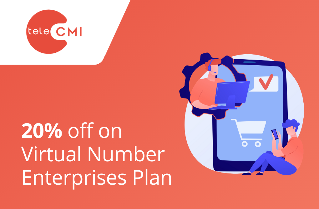 20% off on virtual number Enterprises Plan