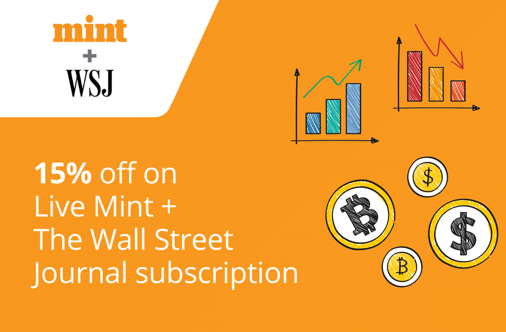 15% off from Live Mint + Wall Street Journal